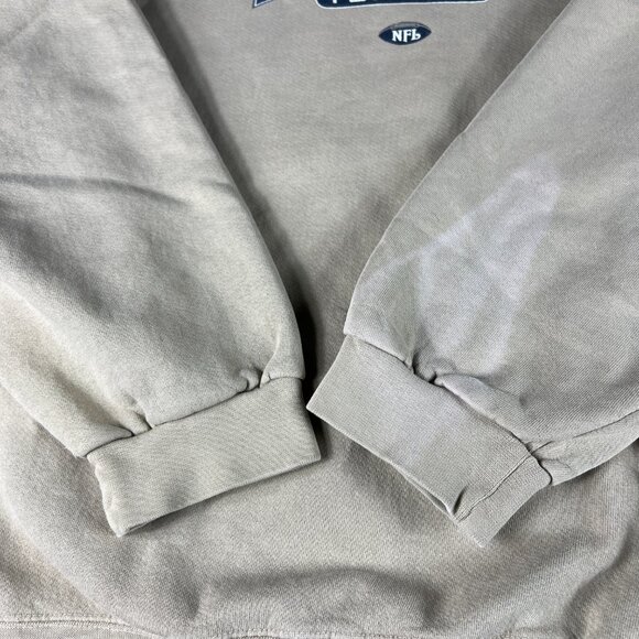 Y2K NFL St Louis Rams Football Sweatshirt Extra Extra Large Tan Faded Crewneck - Picture 3 of 16